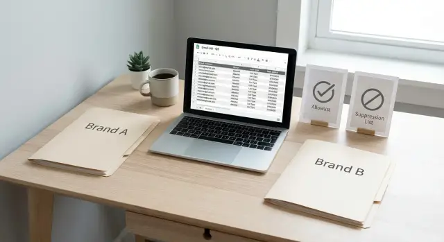 Manage suppression lists across brands and keep audiences separate