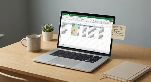Outbound handoffs without a CRM: a sane spreadsheet workflow
