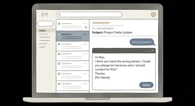 Wrong person reply templates that win the right intro fast