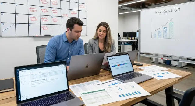 Outbound for analytics products: find teams stuck in manual reports