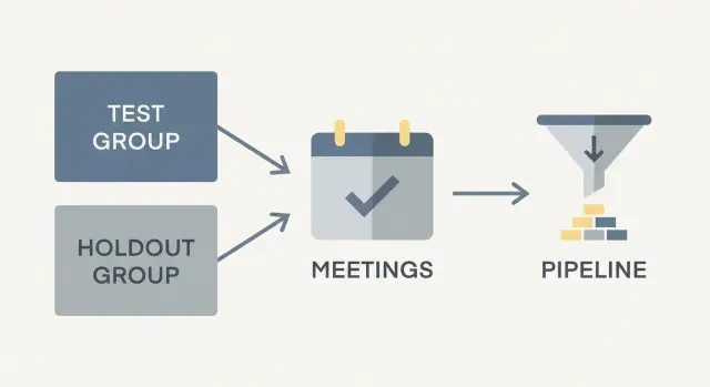Holdout testing for outbound: measure incremental meetings