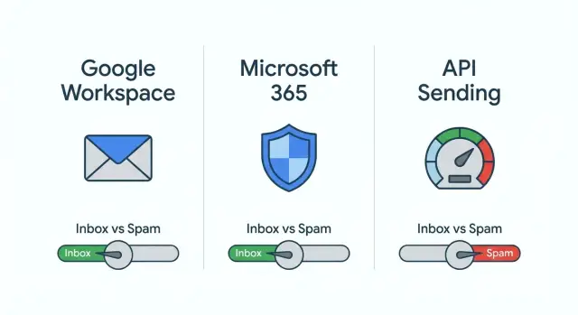 Google Workspace vs Microsoft 365 for cold email: setup and scale