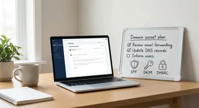 Sunset an outreach domain gracefully: steps and clean DNS