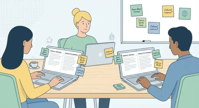 Outbound copy localization checklist for tone and intent