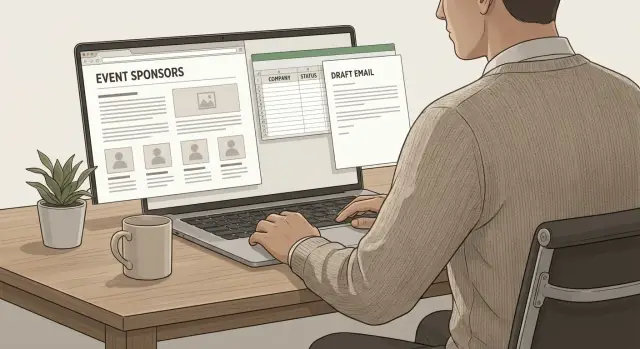 Target account list from conference sponsor pages: repeatable method