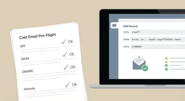 Cold email deliverability checklist before your first campaign