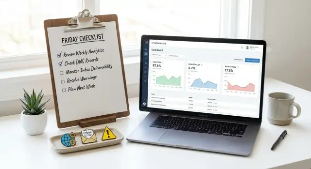 Weekly deliverability checklist: a Friday routine that works