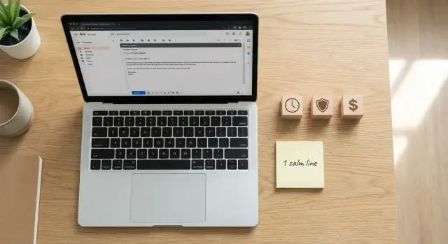 Objection pre-handling in the first email: 1-line fixes