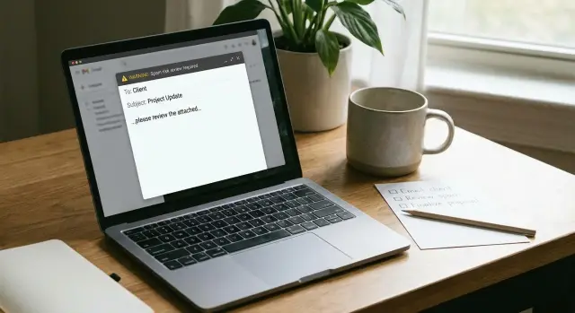 Pre-send spam risk checks for cold email copy