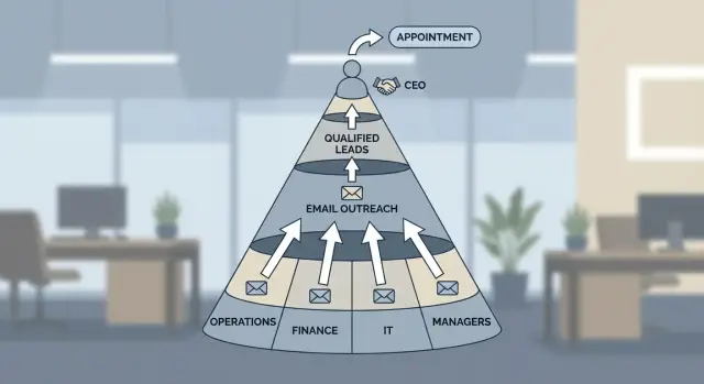 Who to contact instead of the CEO: outreach personas that reply