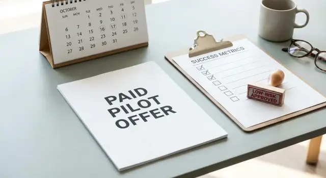Paid pilot offer design for outbound that buyers can say yes to