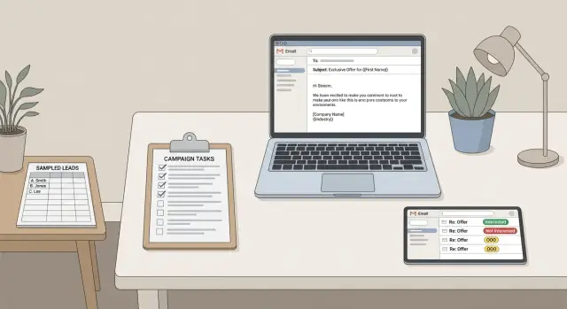 Campaign QA checklist before launch: list, copy, routing