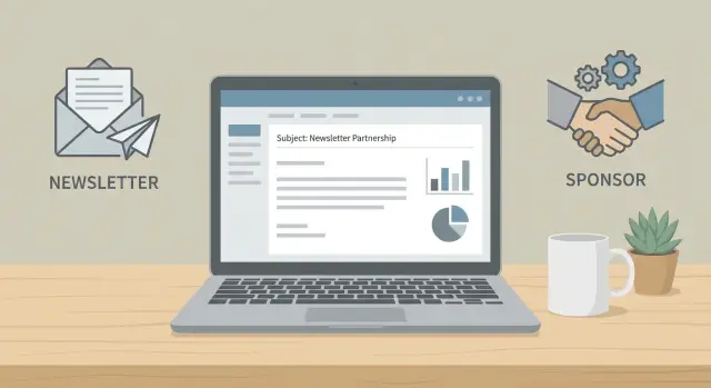 Newsletter sponsorship pitch email: a simple structure that works