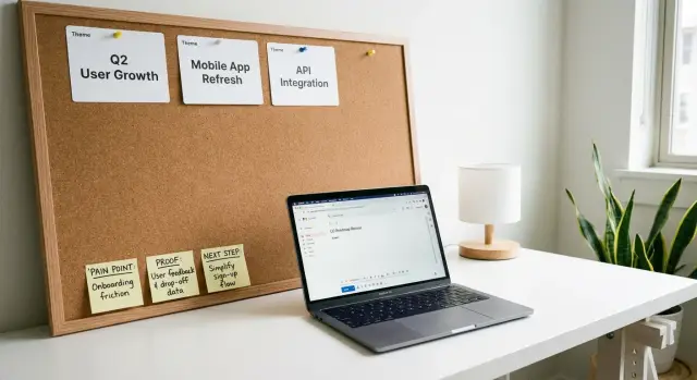Product roadmap outreach angles: message prospects by theme