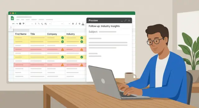 Cold email personalization QA workflow to stop bad merges