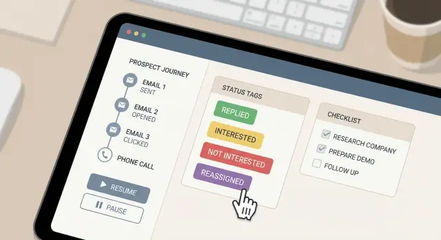 Pause and resume email sequences without duplicate touches