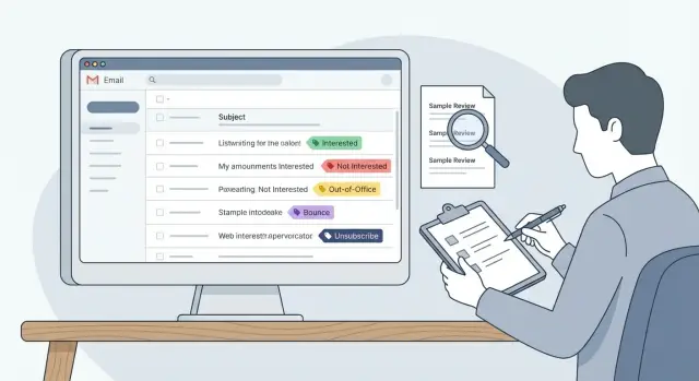 Human-in-the-loop AI reply labeling for reliable reporting
