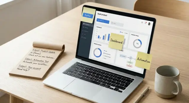 Turn product screenshots into outbound copy for one clear use case
