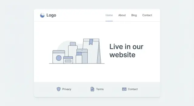 Trust pages for outreach domains: privacy, terms, contact